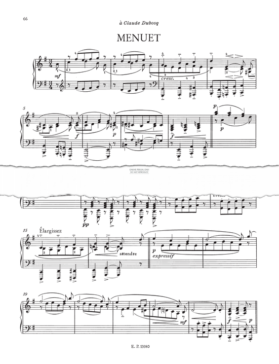 Produktgalerie: Seite 1 von 1 Menuet, Erik Satie, Klavier