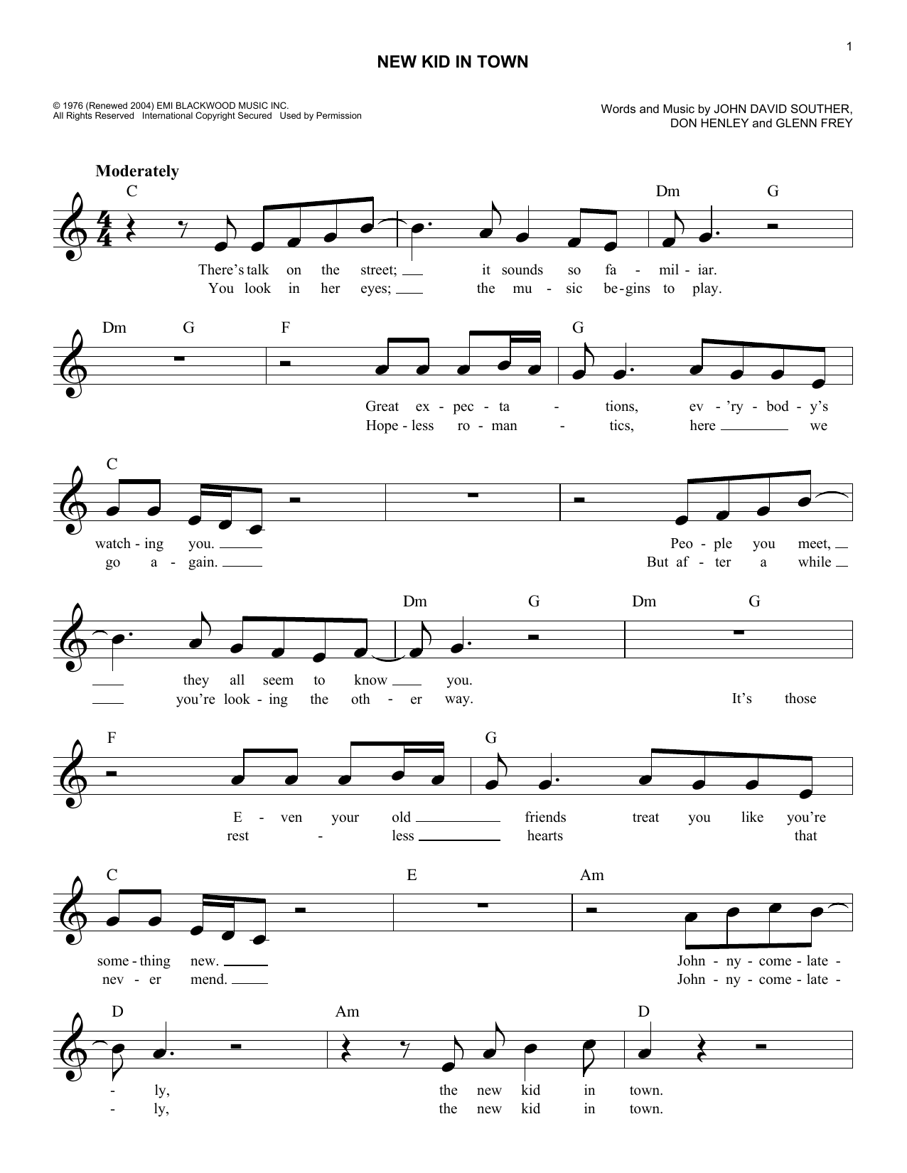 Produktgalerie: Seite 1 von 1 New Kid In Town, Eagles