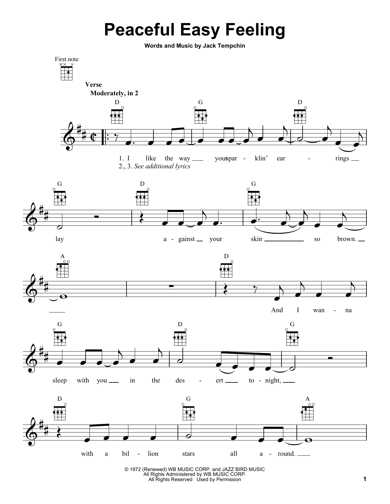 Product gallery: Page 1 of 1 Peaceful Easy Feeling, Eagles