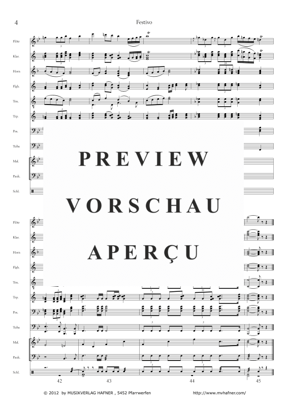 Product gallery: Page 9 of 11 Festivo, , (large wind orchestra)