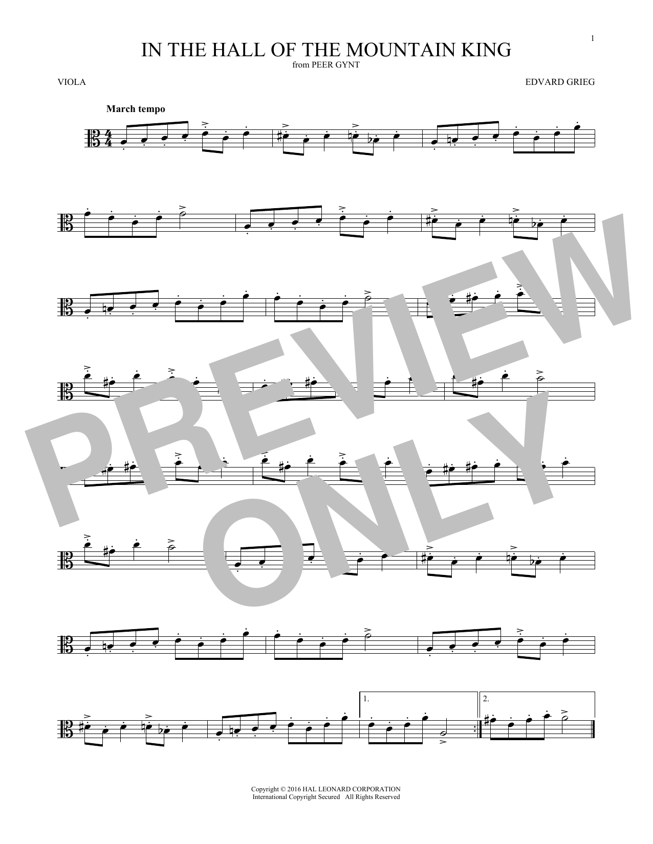 Product gallery: Page 1 of 1 In The Hall Of The Mountain King, Edvard Grieg
