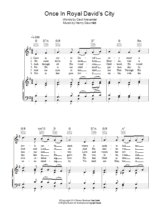 Product gallery: Page 1 of 1 Once In Royal David's City, Traditional Carol