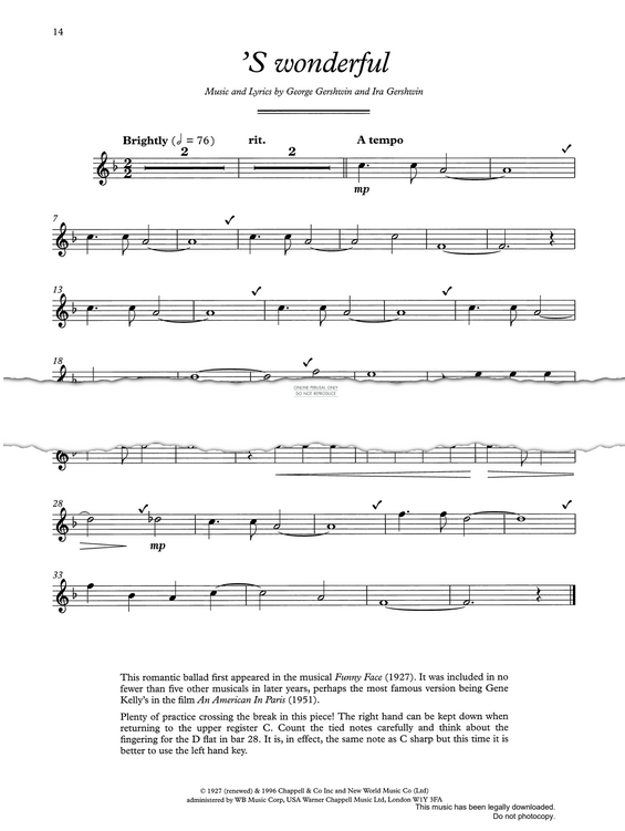 Product gallery: Page 1 of 1 'S Wonderful, George Gershwin