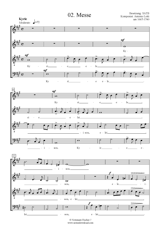 gallery: Messe , , (Gemischter Chor SATB)