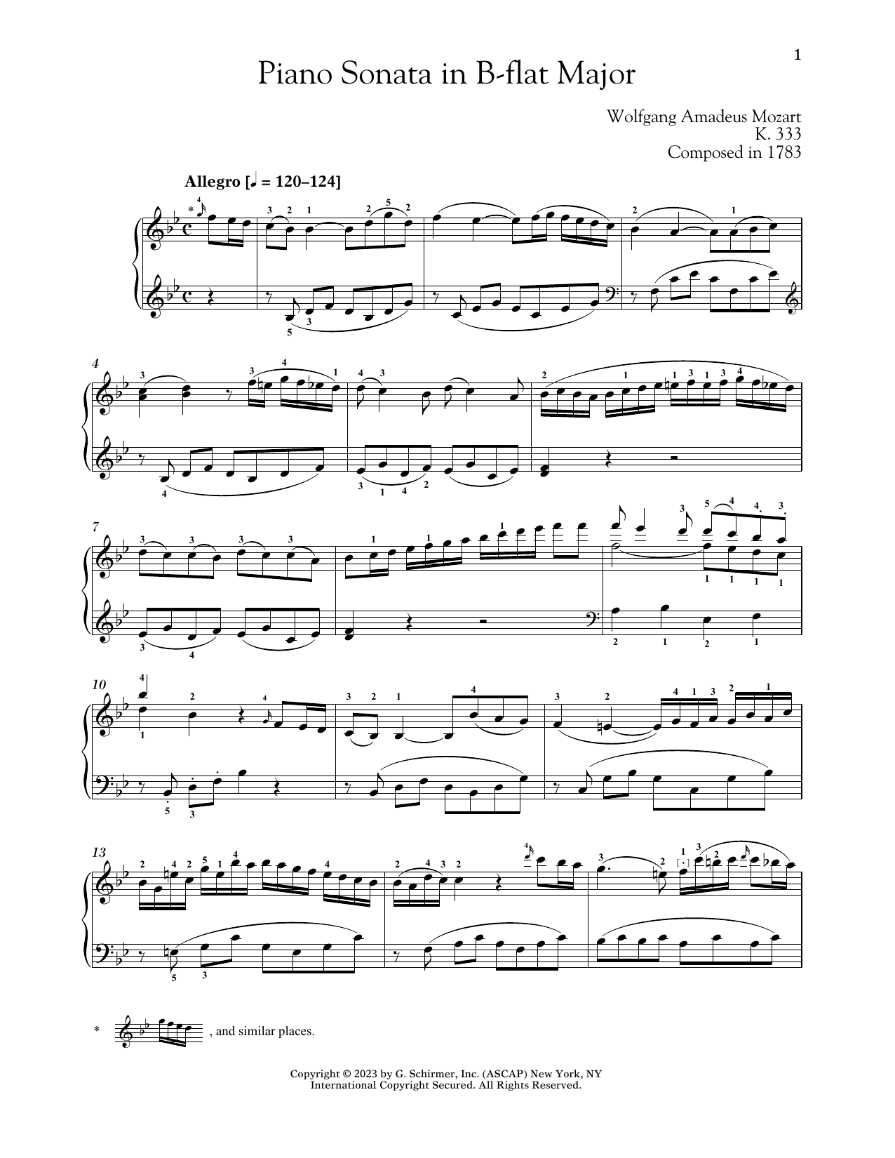Produktbild zu: Piano Sonata In B-flat Major, K. 333
