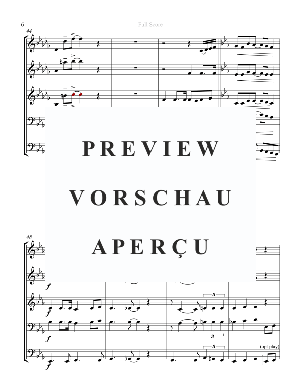 Produktgalerie: Seite 8 von 11 I Will Sing of the Mercies, , Blechbläser Quintett