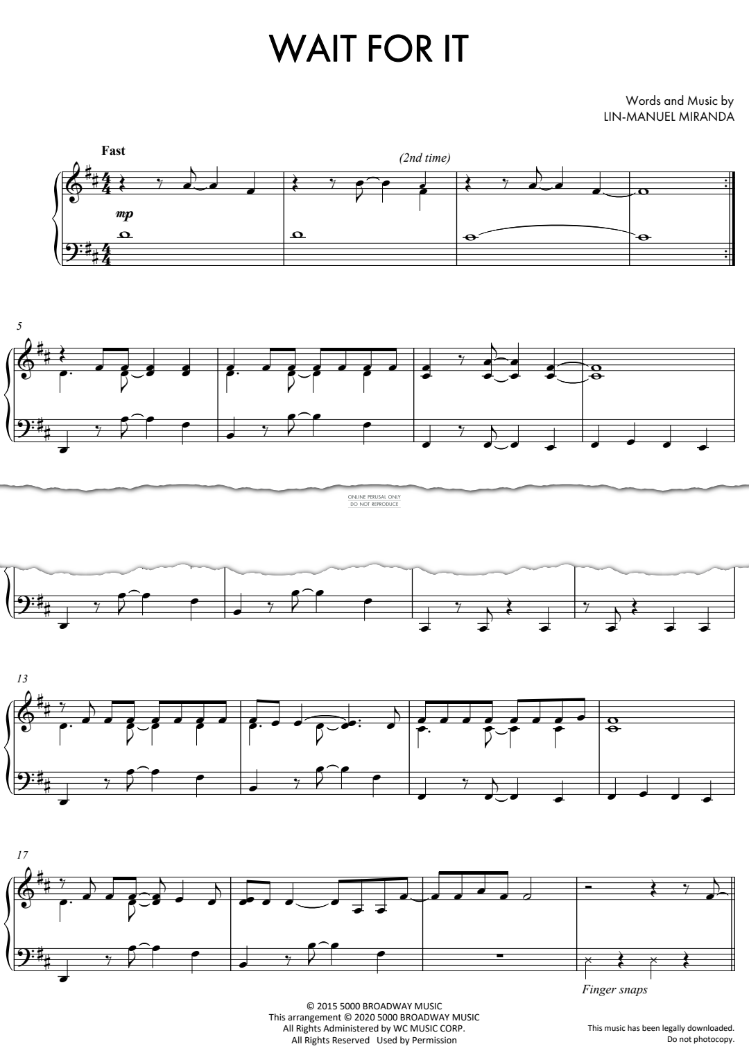 Product gallery: Page 1 of 1 Wait For It, Lin-Manuel Miranda