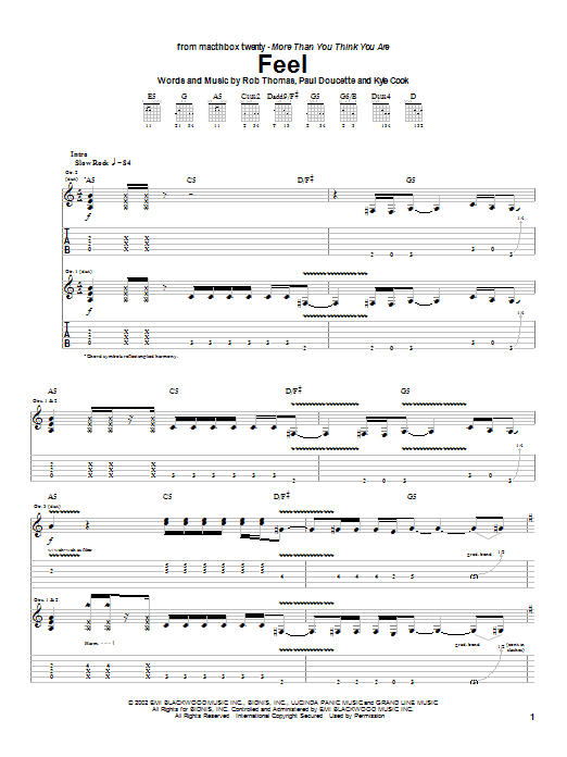 Product gallery: Page 1 of 1 Feel, Matchbox Twenty