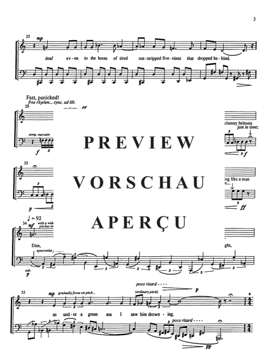 Produktgalerie: Seite 7 von 21 Three Songs of War , , (Duett für Tuba + Countertenor)
