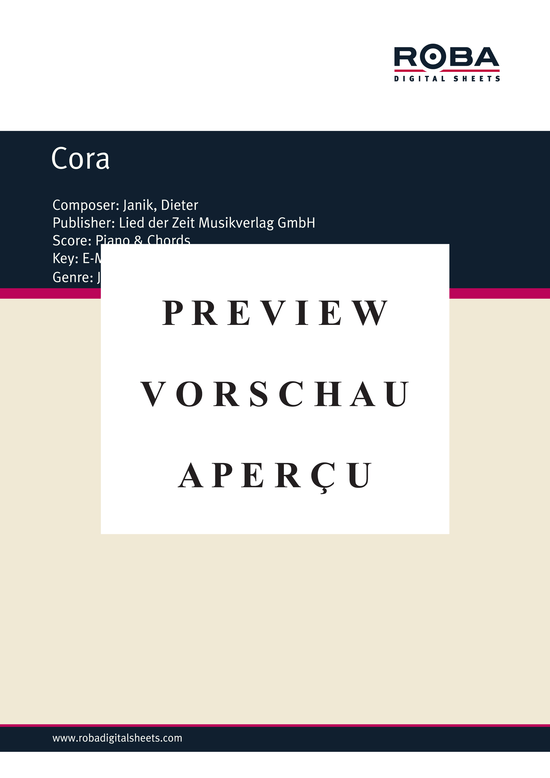 Product gallery: Page 2 of 3 Cora , , Piano Solo