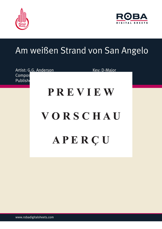 gallery: Am weißen Strand von San Angelo , Anderson, 	G.G., (Klavier + Gesang)