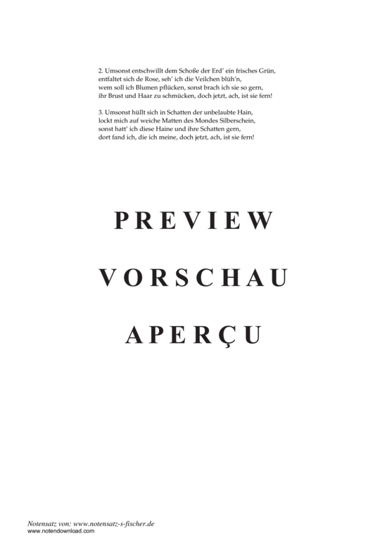 Product gallery: Page 3 of 3 Ach, sie ist fern , , Piano and Voice