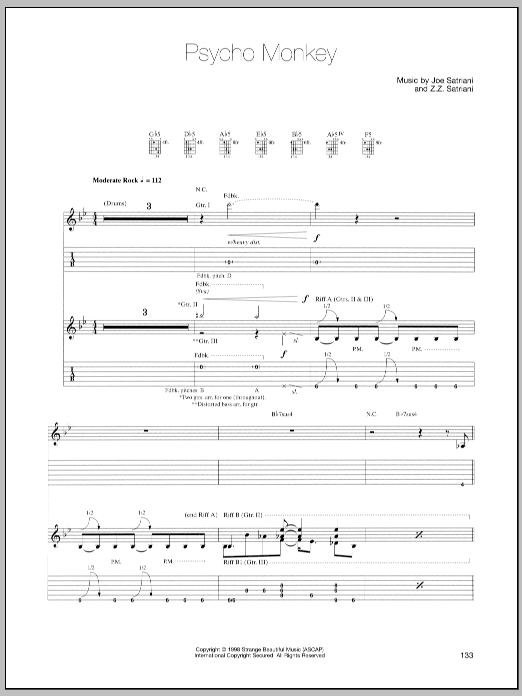 Produktgalerie: Seite 1 von 1 Psycho Monkey, Joe Satriani, Gitarre