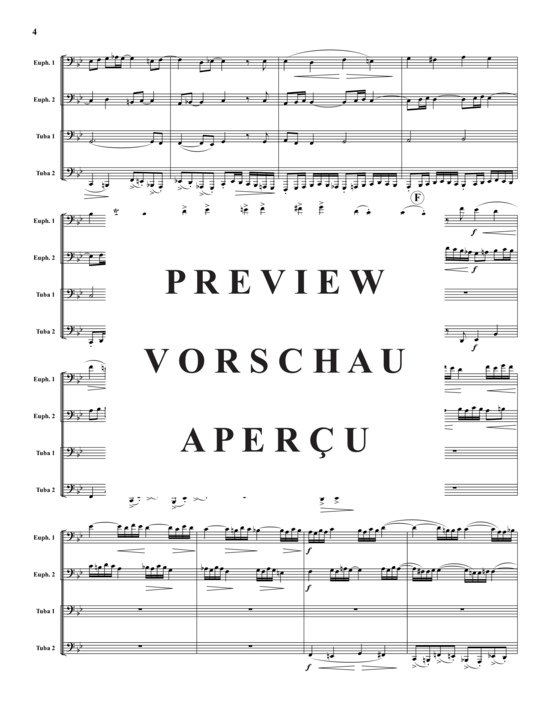 Product gallery: Page 5 of 20 Prelude und Fuge auf B-A-C-H , , (Tuba Quartet: 2x Baritone, 2xTuba)