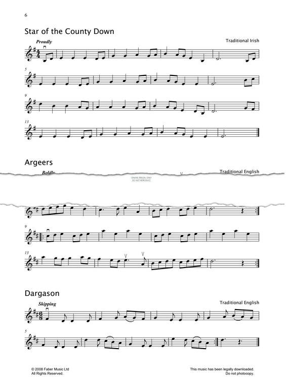 Produktgalerie: Seite 1 von 1 Star Of The County Down, Irish Traditional, Violine