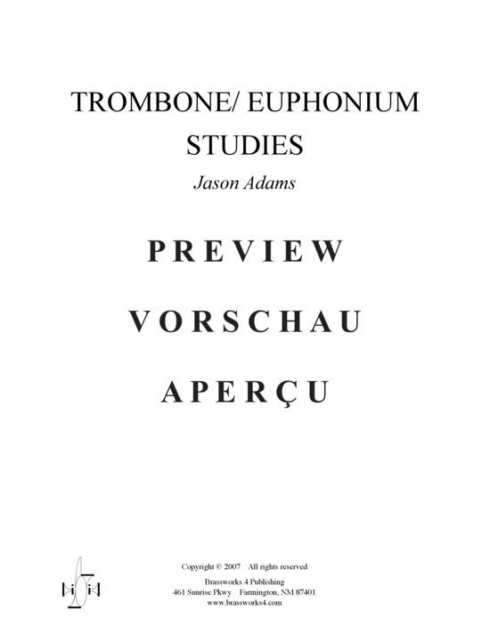 Product gallery: Page 3 of 21 Etüden-Studien , , (trombone/baritone)