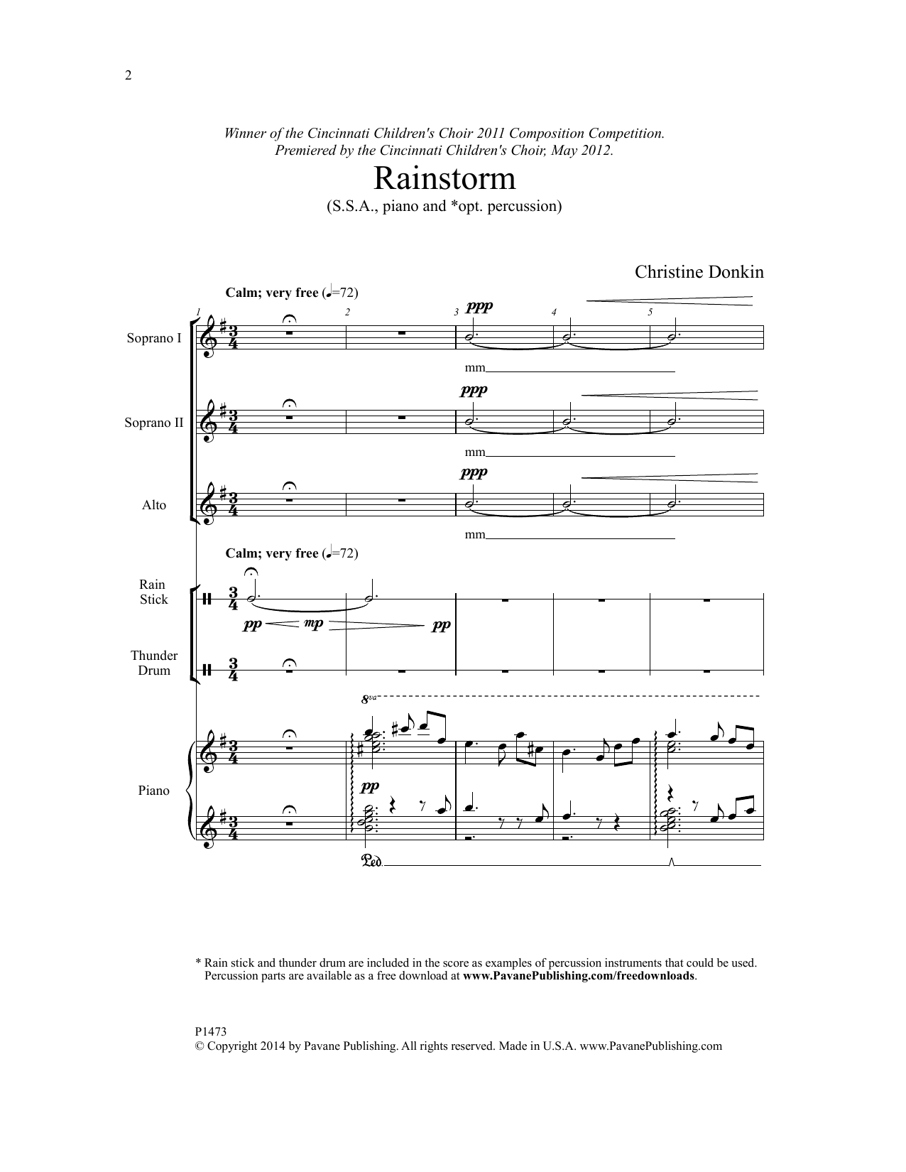Produktgalerie: Seite 1 von 1 Rainstorm, Christine Donkin, Chor