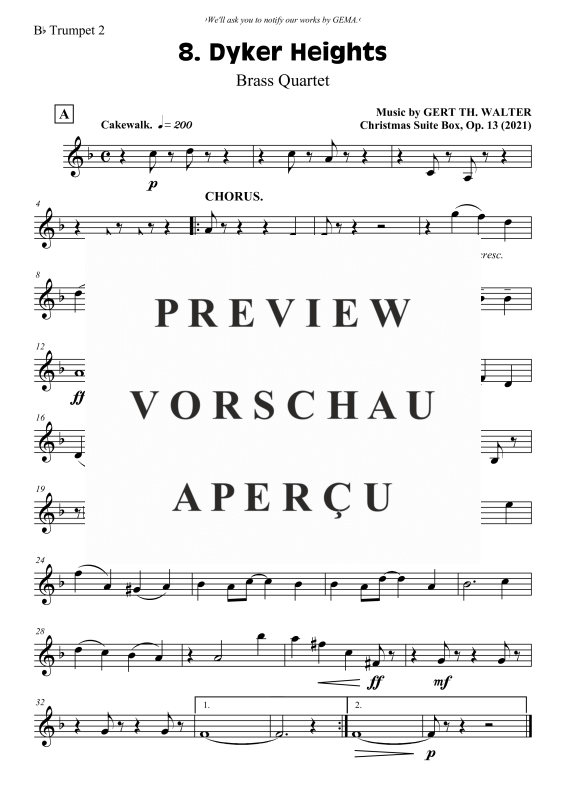 Produktgalerie: Seite 6 von 8 Dyker Heights, , (Blechbläserquartett)