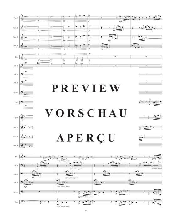 Product gallery: Page 11 of 21 Brom Bones (10-stimmiger Blechbläserchor) (4 Trompeten, 1 Horn, 3 Posaunen, 1 Bassposaune, 1 Tuba) , , )