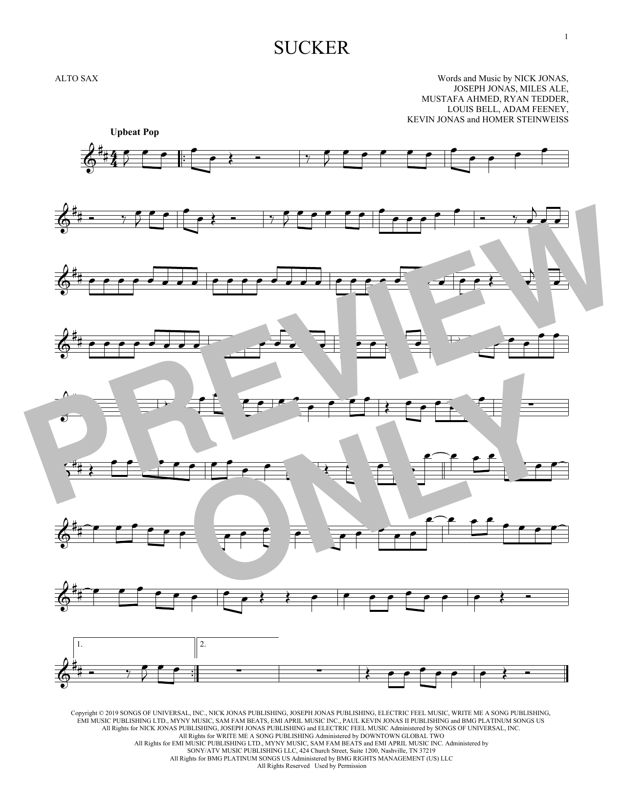 Product gallery: Page 1 of 1 Sucker, Jonas Brothers