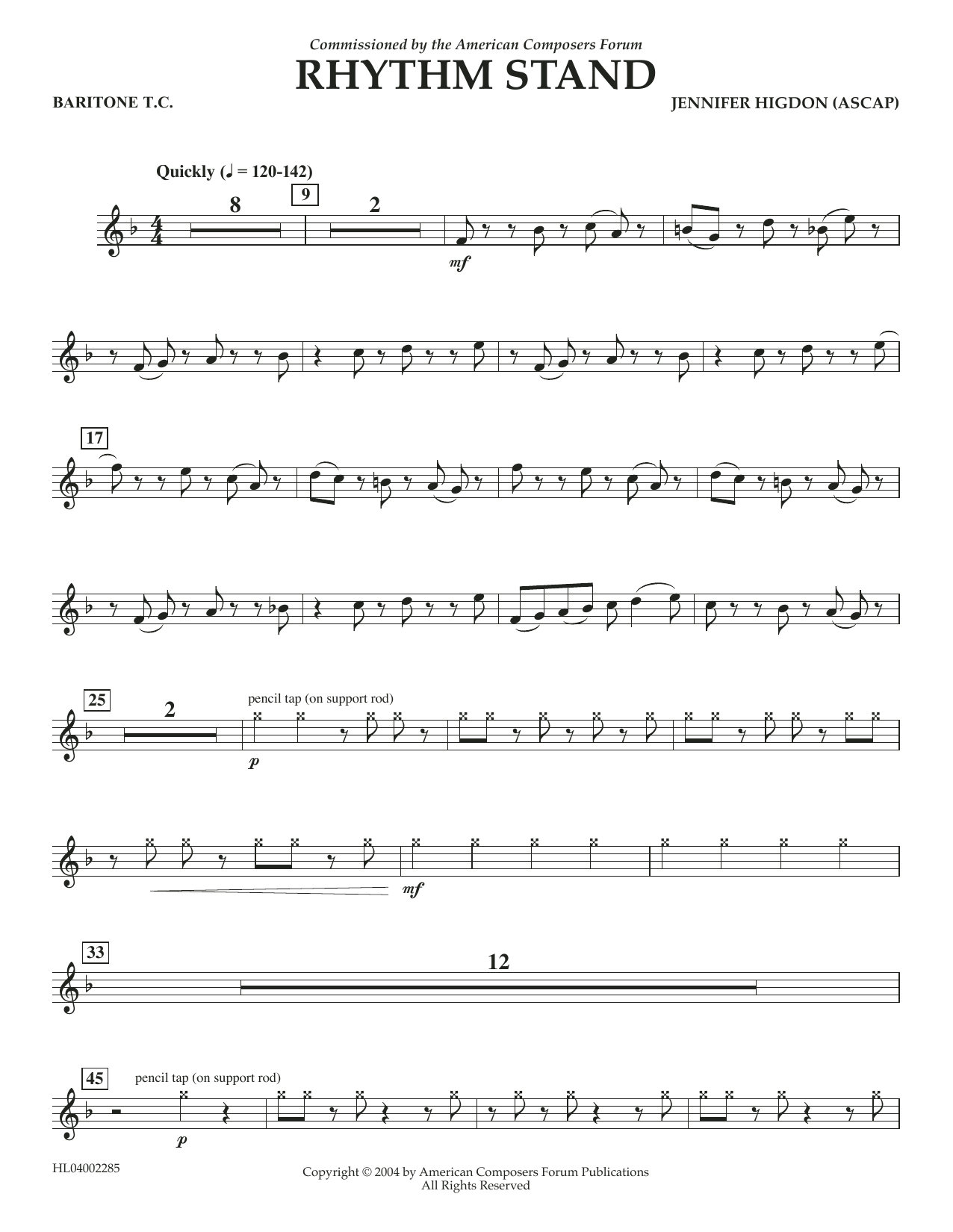 Produktbild zu: Rhythm Stand - Euphonium in Treble Clef
