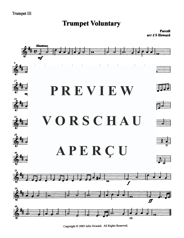 Produktgalerie: Seite 10 von 11 Trumpet Voluntary, , Trompeten Quartett