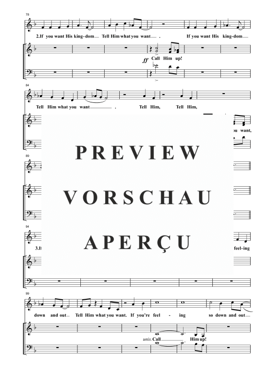 Produktgalerie: Seite 5 von 11 Jesus On the Mainline, , Gemischter Chor SAB, Solo und Klavier