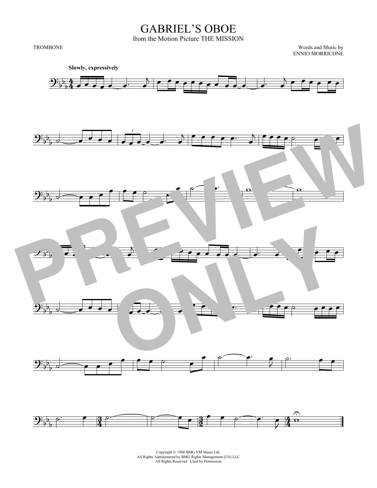 Product gallery: Page 1 of 1 Gabriel's Oboe, Ennio Morricone