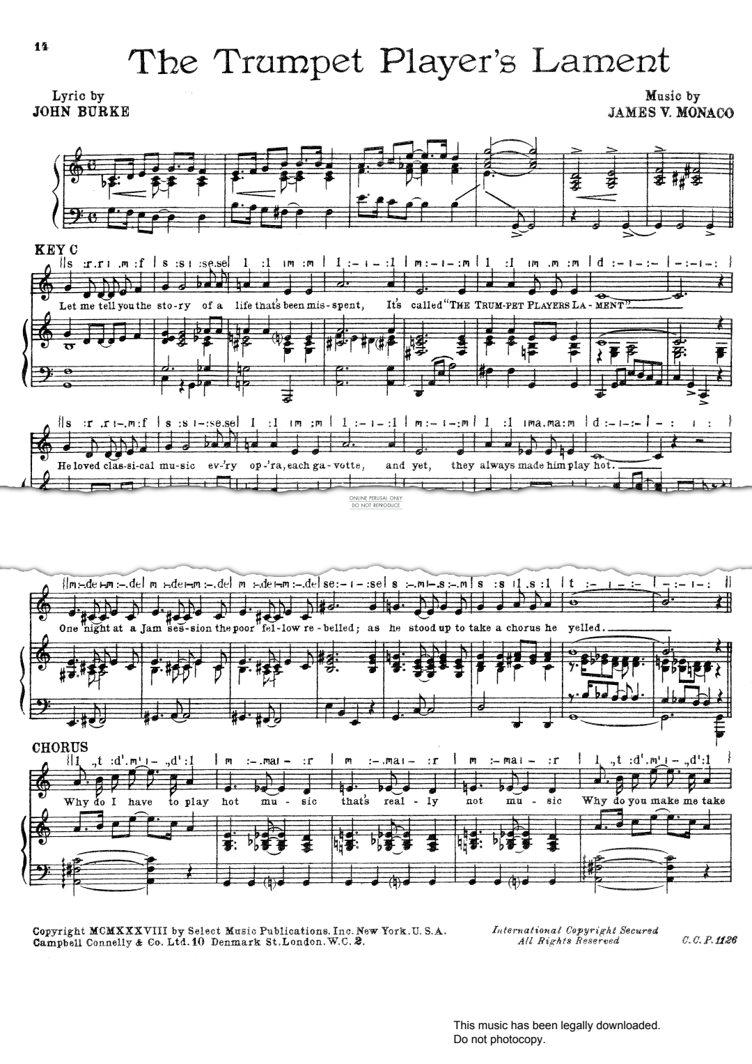 gallery: The Trumpet Player's Lament, Louis Armstrong, Gesang, Klavier