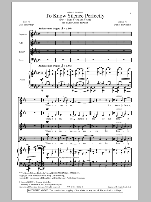 Produktbild zu: To Know Silence Perfectly (No. 4 from "From The Heart")