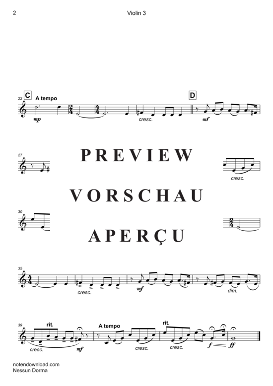 Produktgalerie: Seite 11 von 17 Nessun Dorma , , (Streicher Quintett/Ensemble)
