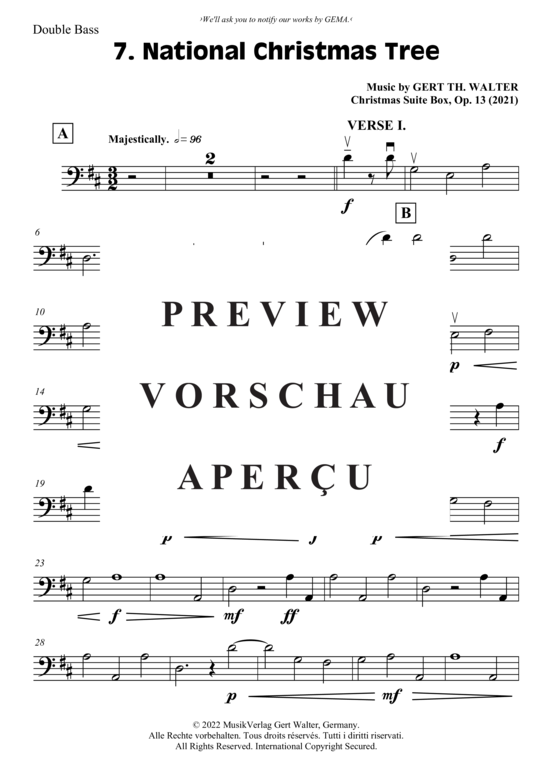 Produktgalerie: Seite 16 von 21 Christmas Suite Box , , (Stimmenauszug Kontrabass)