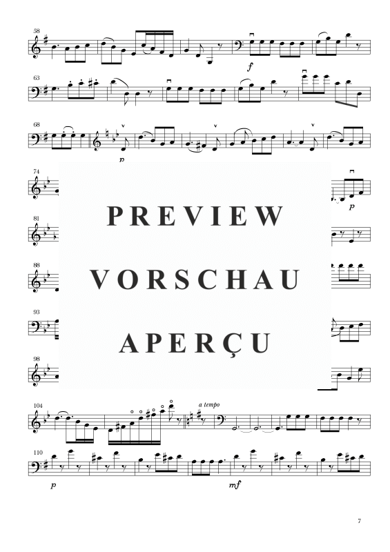 Produktgalerie: Seite 8 von 11 Sonate Nr. 5 G-Dur, , Cello und Kontrabass