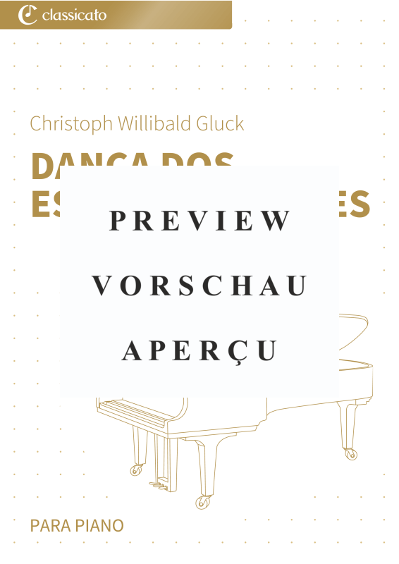 gallery: Dança dos espíritos felizes - versão simplificada, , Klavier Solo