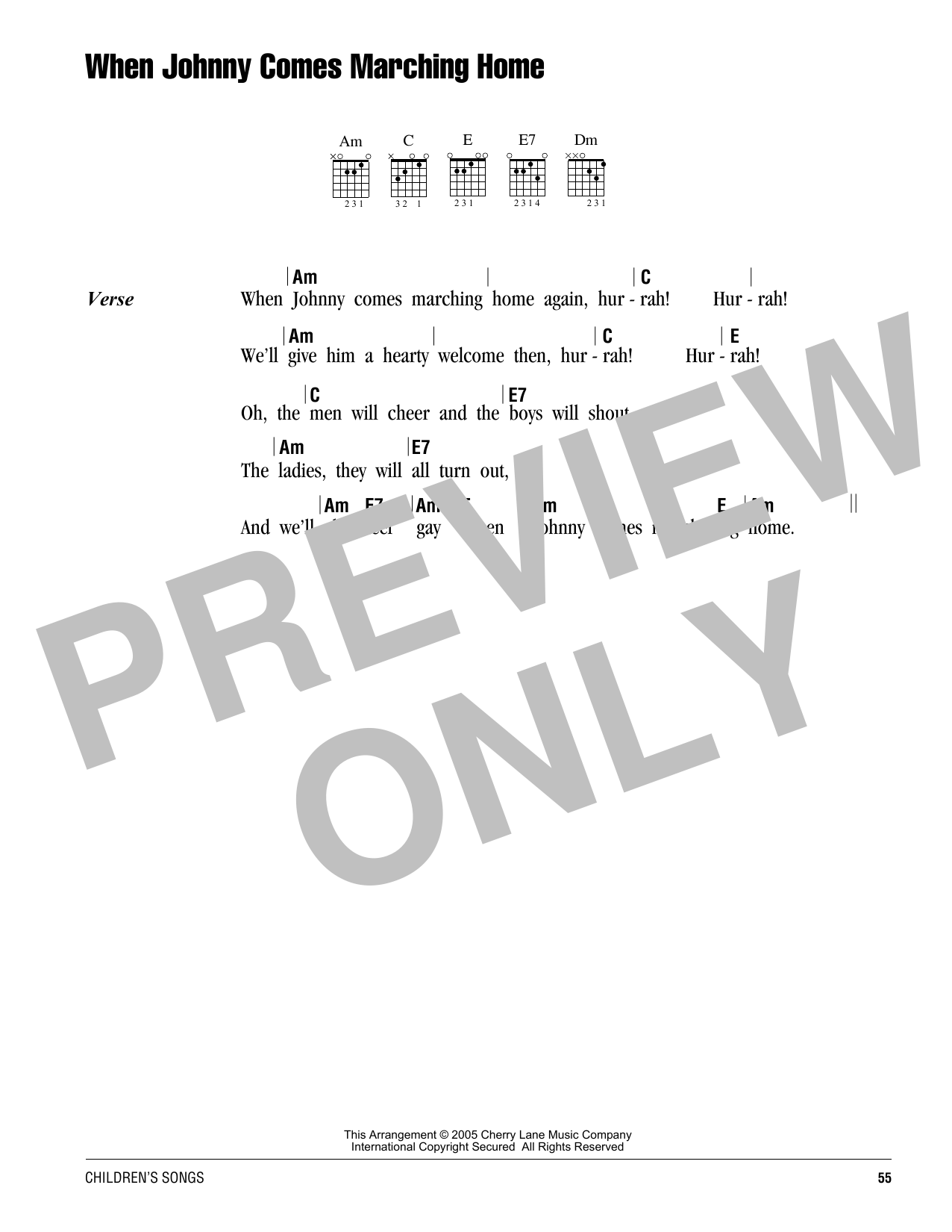 Produktbild zu: When Johnny Comes Marching Home