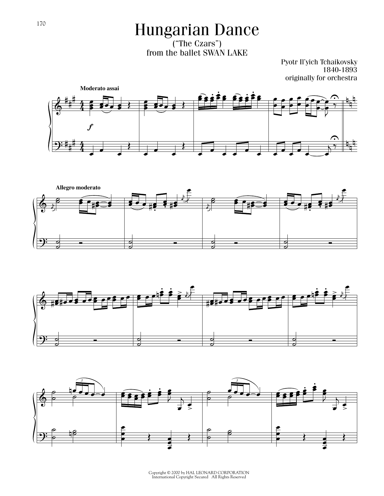 Produktbild zu: Hungarian Dance ("The Czars")