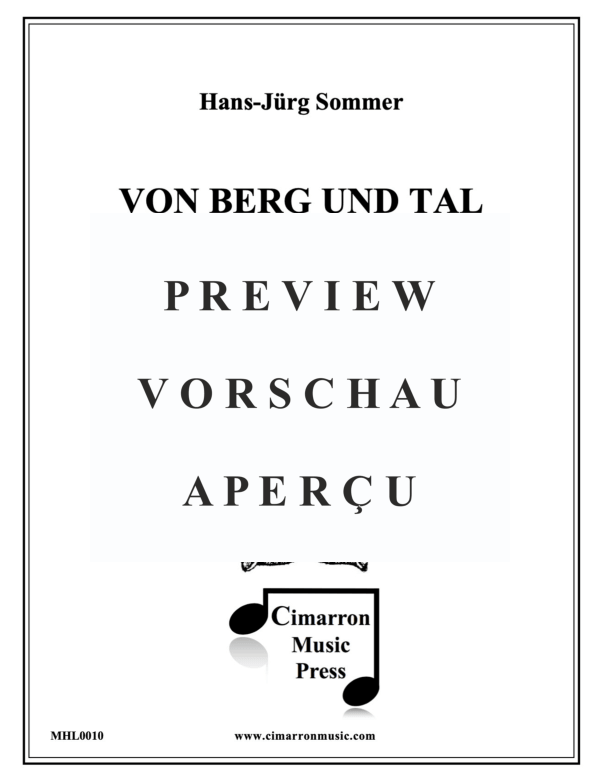 Produktgalerie: Seite 2 von 11 Von Berg and Tal, , Alphorn Soli, Duette, Trios