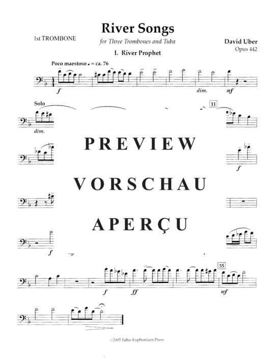 Product gallery: Page 14 of 27 River Songs , , (Tuba Quartet 3x Euphonium/Trombone + Tuba)
