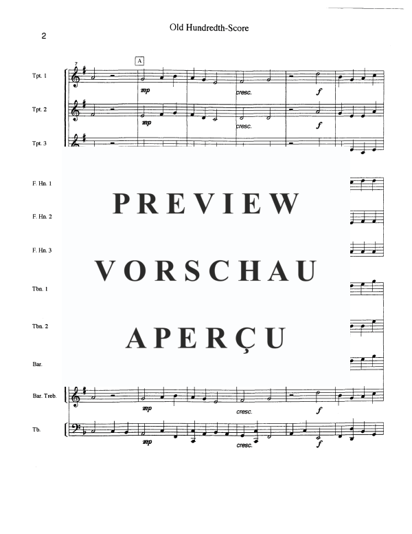 Produktgalerie: Seite 4 von 11 Old Hundreth, , Blechbläser Ensemble 10-stimmig