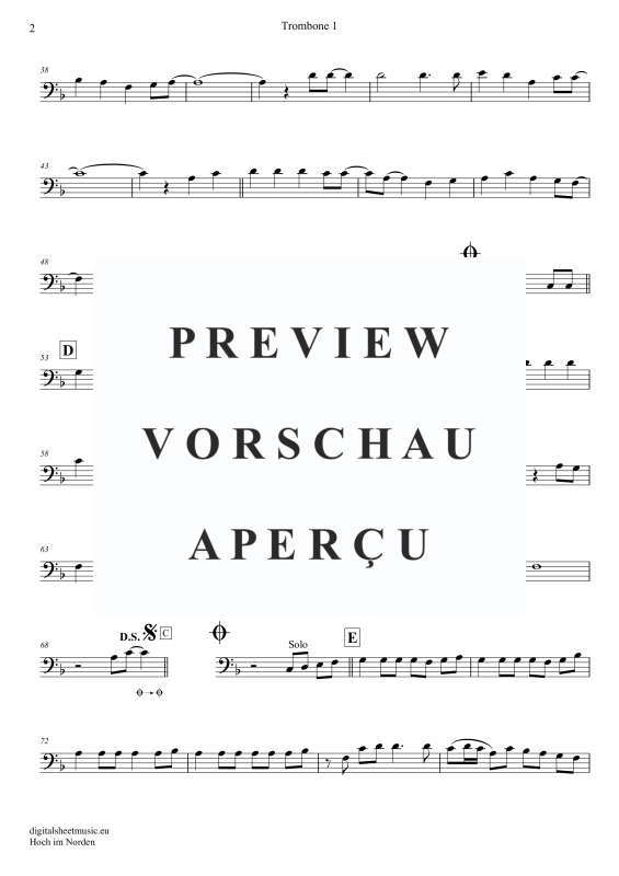 Produktgalerie: Seite 9 von 11 Hoch im Norden, Santiano, (Posaunen Trio + Klavier)