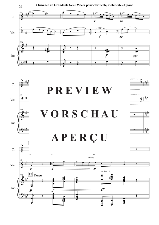 Product gallery: Page 21 of 31 Deux Pièces: Romance et Gavotte , , (2 parts + piano)