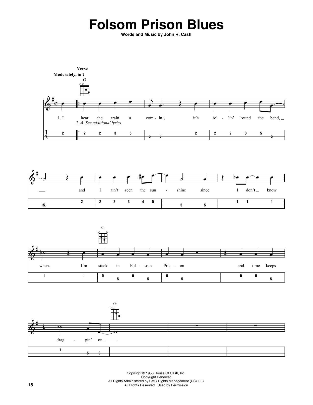 Product picture to: Folsom Prison Blues