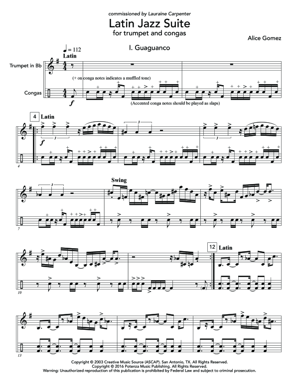 Produktgalerie: Seite 1 von 11 Latin Jazz Suite, , (Trompete und Congas)