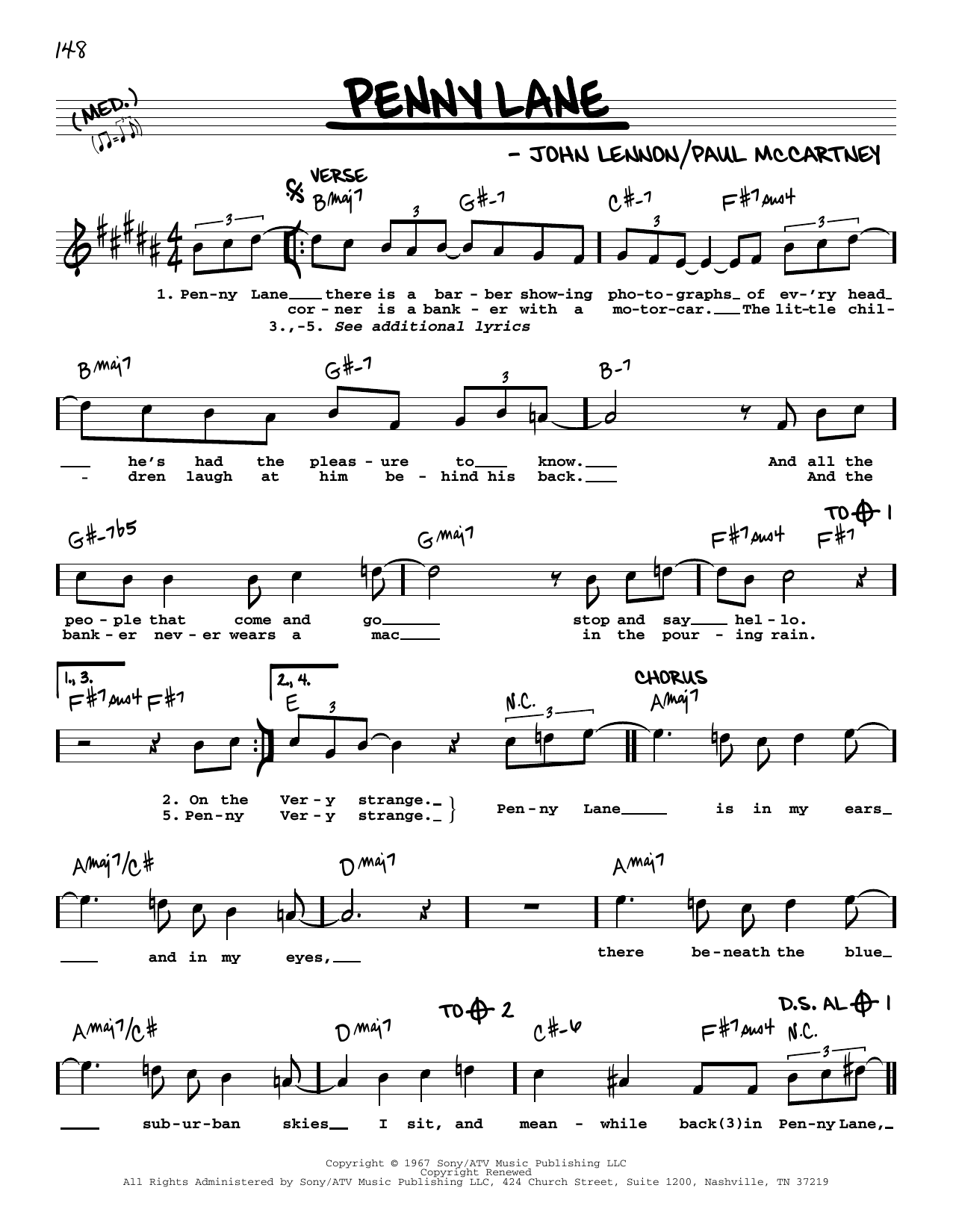 Product gallery: Page 1 of 1 Penny Lane [Jazz version], The Beatles