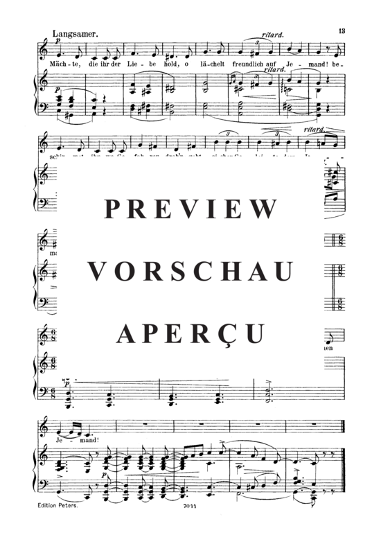 Product gallery: Page 3 of 3 Jemand Op.25 No.4, , Low Voice and Piano