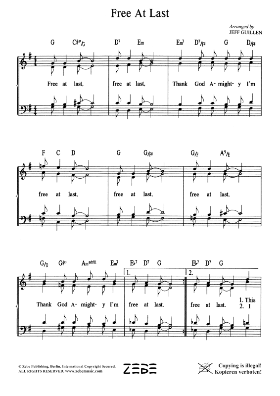 gallery: Free At Last, , Gemischter Chor