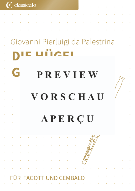 Produktgalerie: Seite 2 von 11 Die Hügel geschmückt, , (Fagott und Cembalo/Klavier)