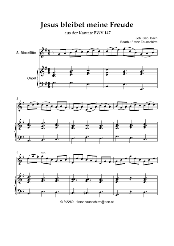 Produktbild zu: Jesus bleibet meine FreudeJoh. Seb. Bach