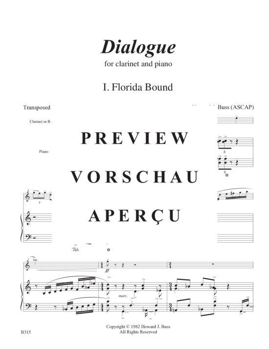 Product gallery: Page 4 of 21 Dialogue , , (clarinet and piano)