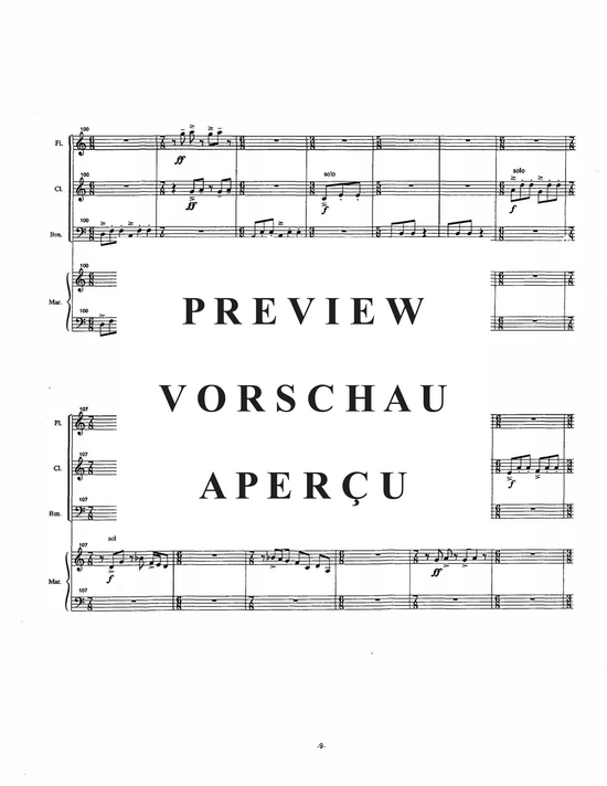 Product gallery: Page 12 of 21 Fantasy Quartet , , (flute, clarinet, bassoon and marimba)